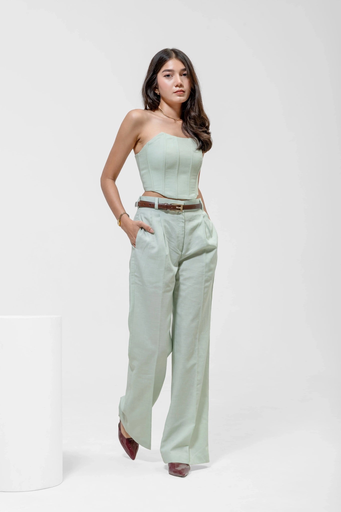 MINT CORSET – Styled Look | QISSEY Women's Tops