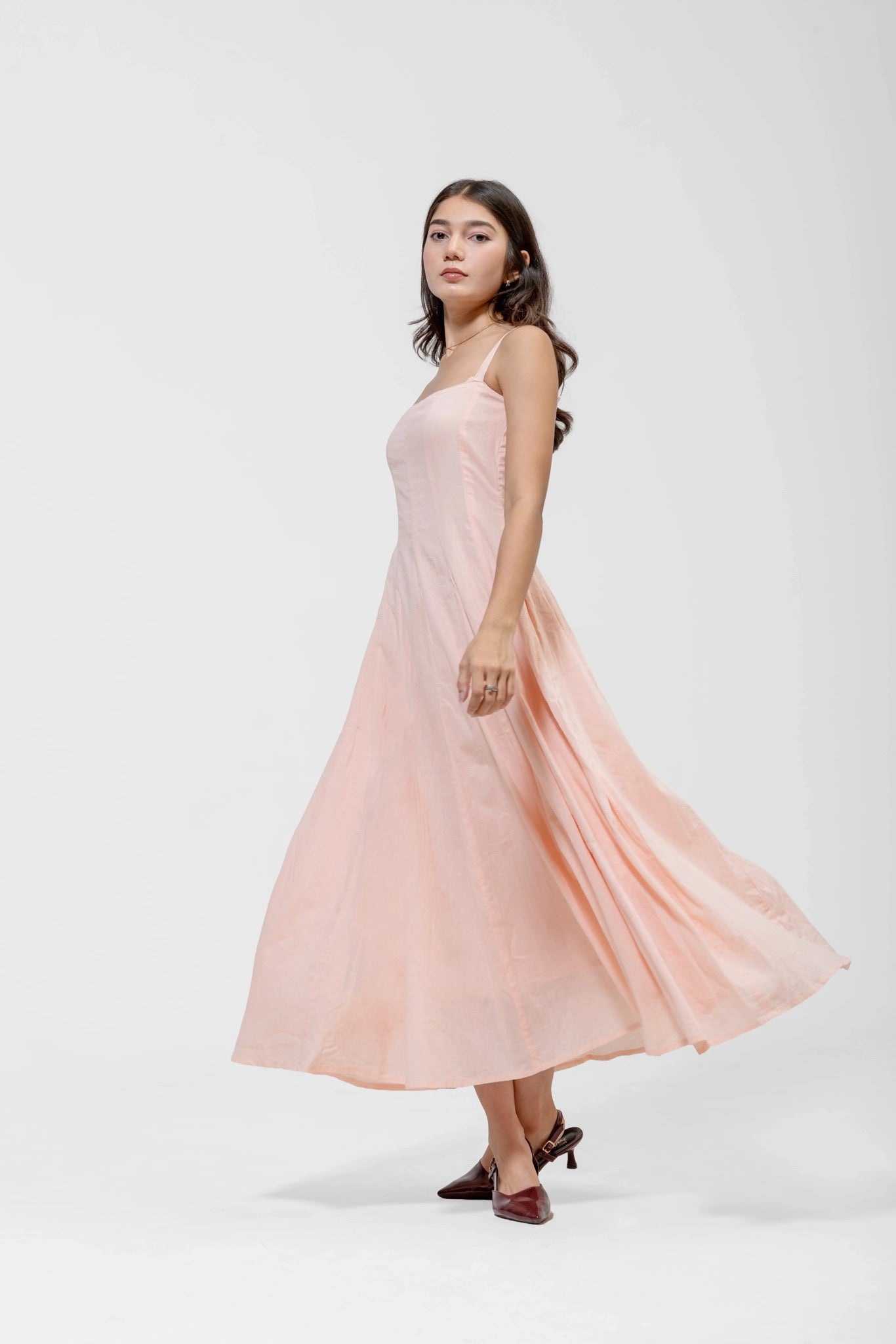 PANELED CAMISOLE DRESS – Styled Look | QISSEY Women's Dresses