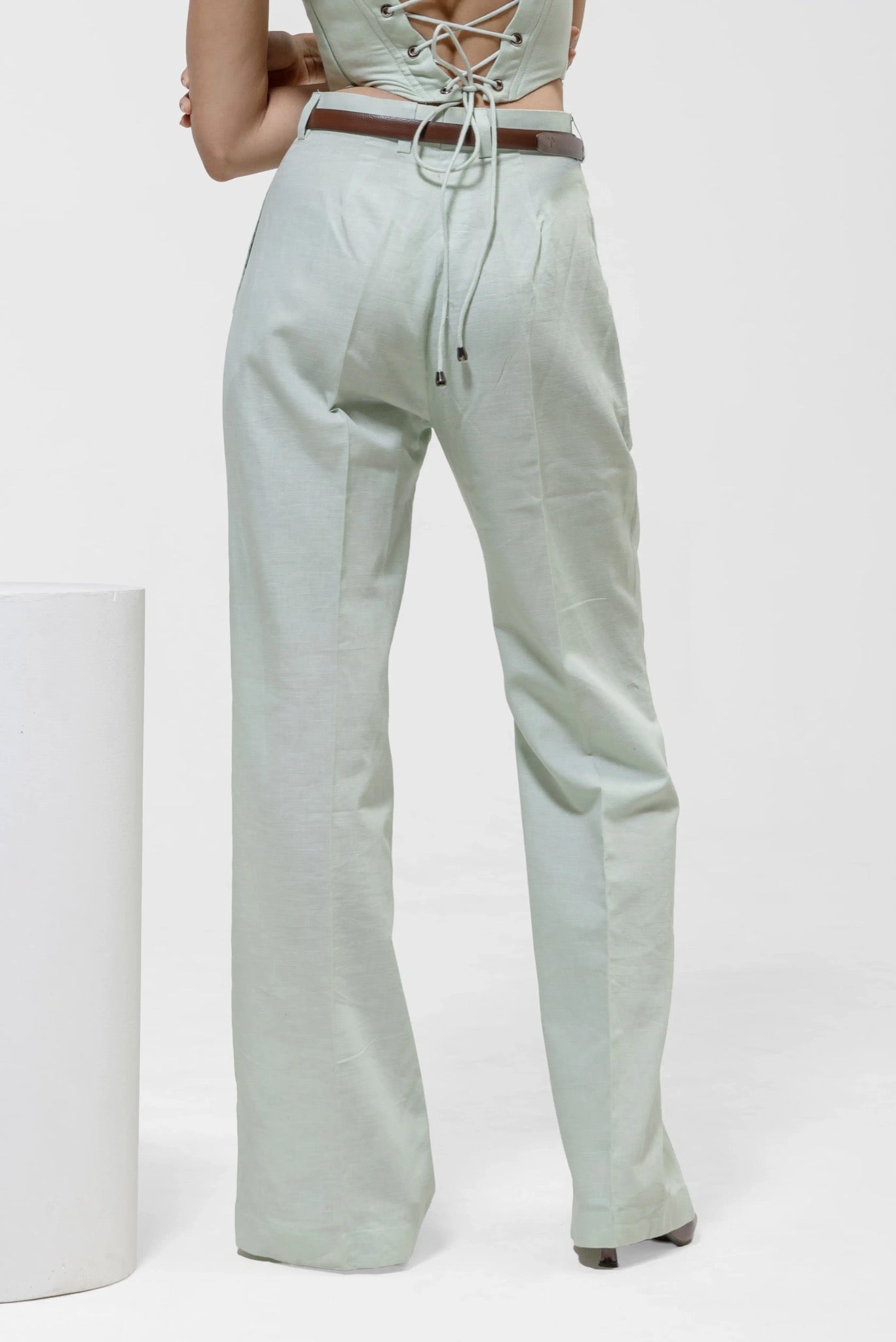 MINT FORMAL PANTS – Detail View | QISSEY Women's Bottoms