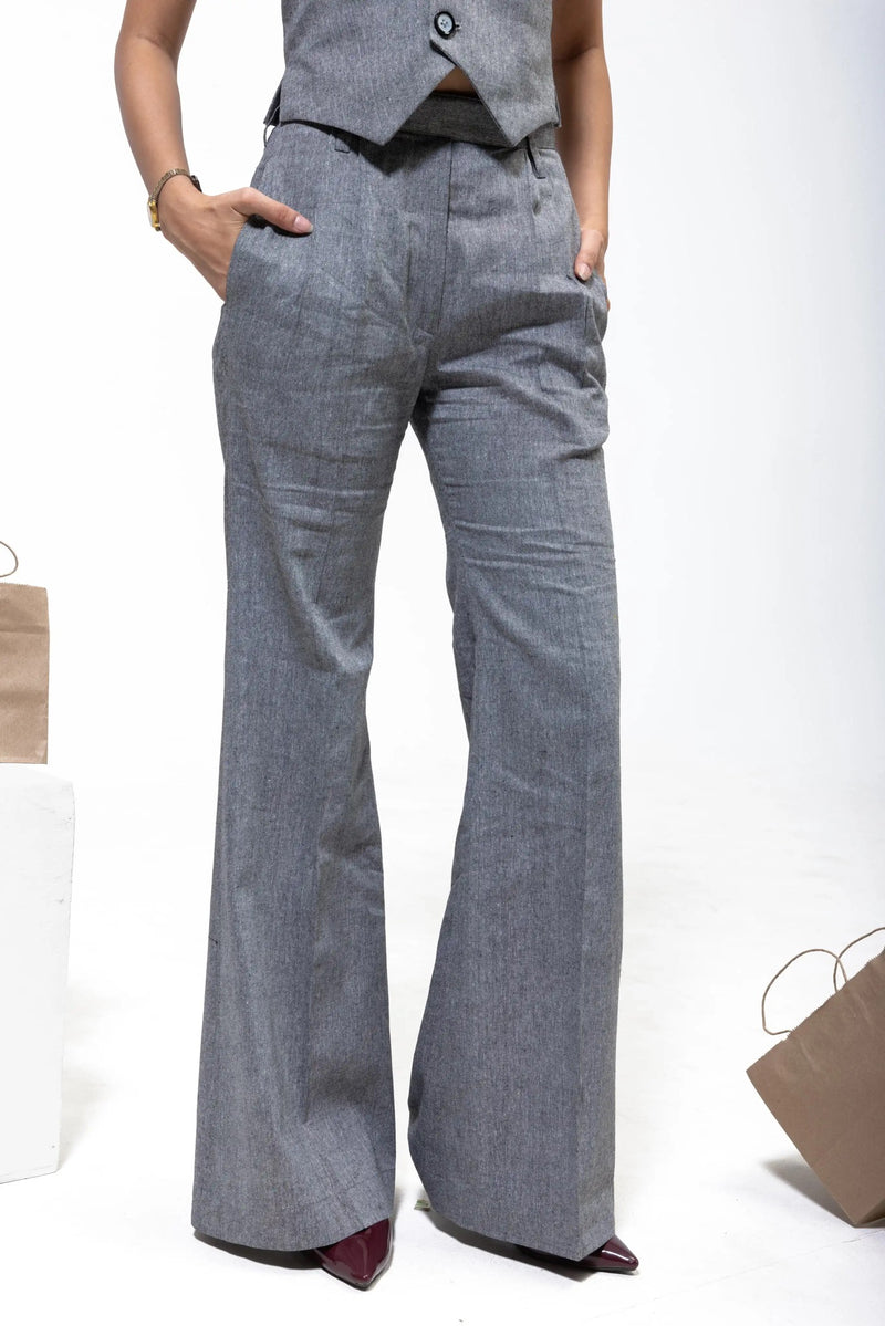 GREY TAILORED TROUSER
