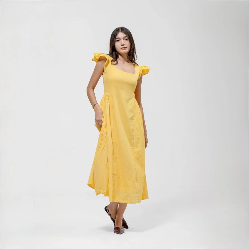 RUFFLED SQUARE MIDI