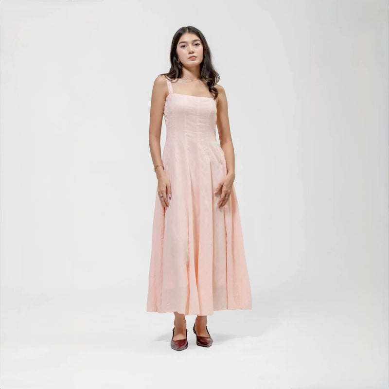 PANELED CAMISOLE DRESS